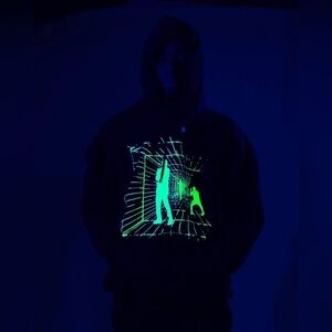 Rare Cyberdog London SK Level X Men's  Black Hoodie,XL